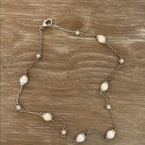 Pearl CZ necklace